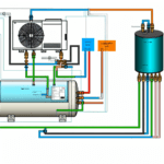 schemat podłączenia pompy ciepła z buforem