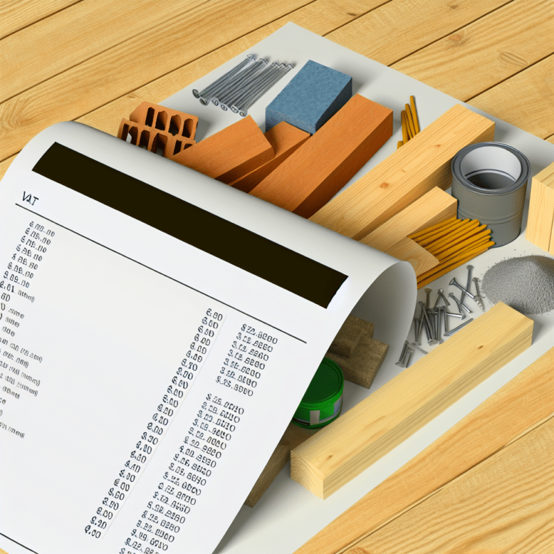 vat na materiały budowlane