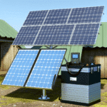 zestaw solarny z akumulatorem na działkę