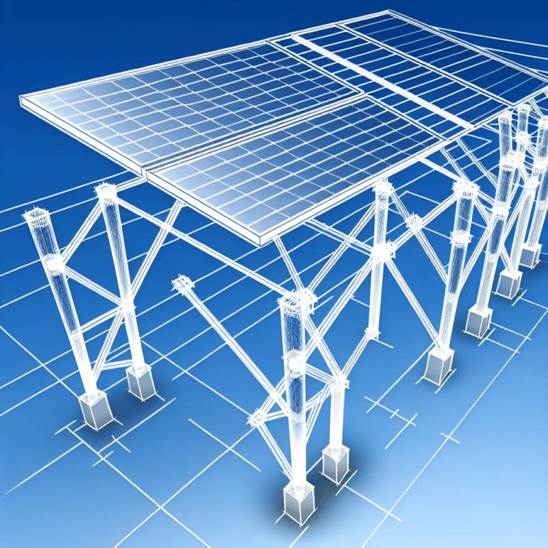 konstrukcja pod panele fotowoltaiczne