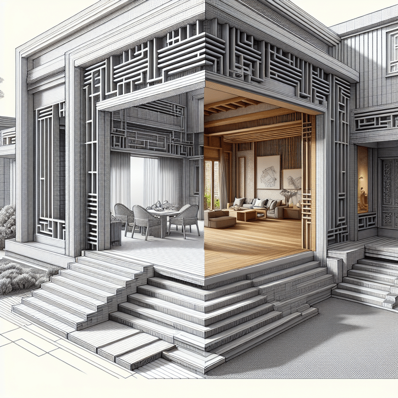 poziomy pas zdobiący elewacje budynku