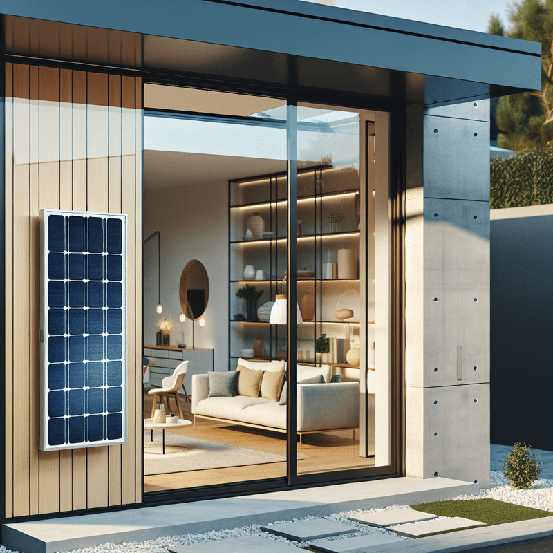 panele fotowoltaiczne na elewacji