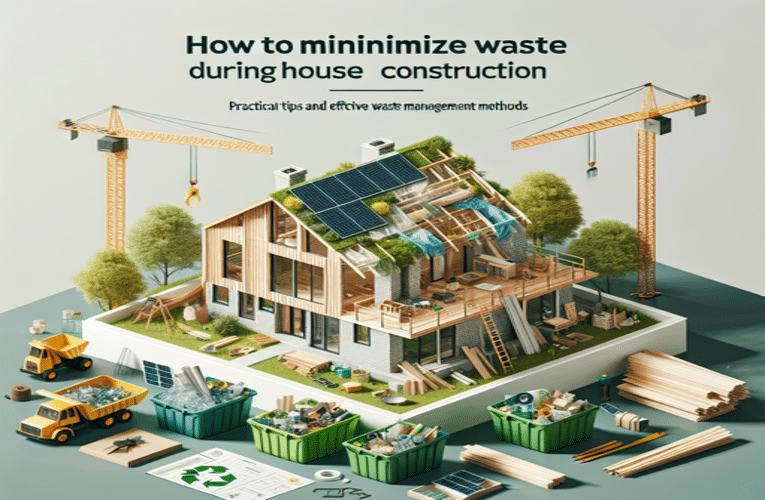 Jak minimalizować odpady podczas budowy domu – praktyczne wskazówki i metody efektywnego zarządzania odpadami